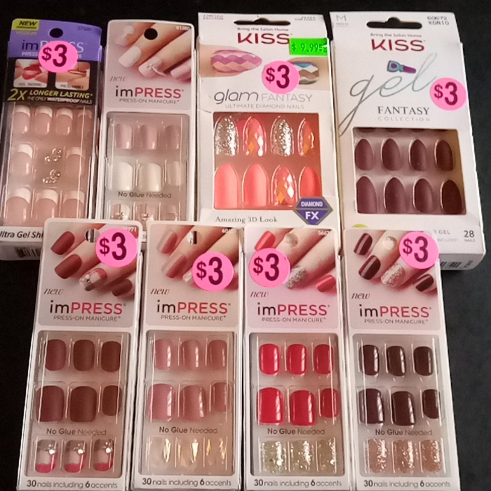 Design painted nails 3 for 10